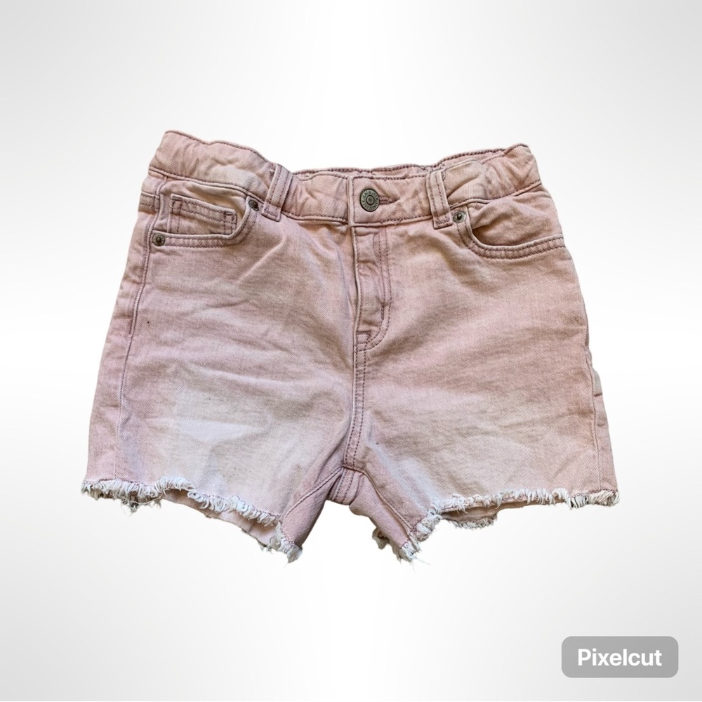 Cat & Jack pink denim jean shorts size girls large